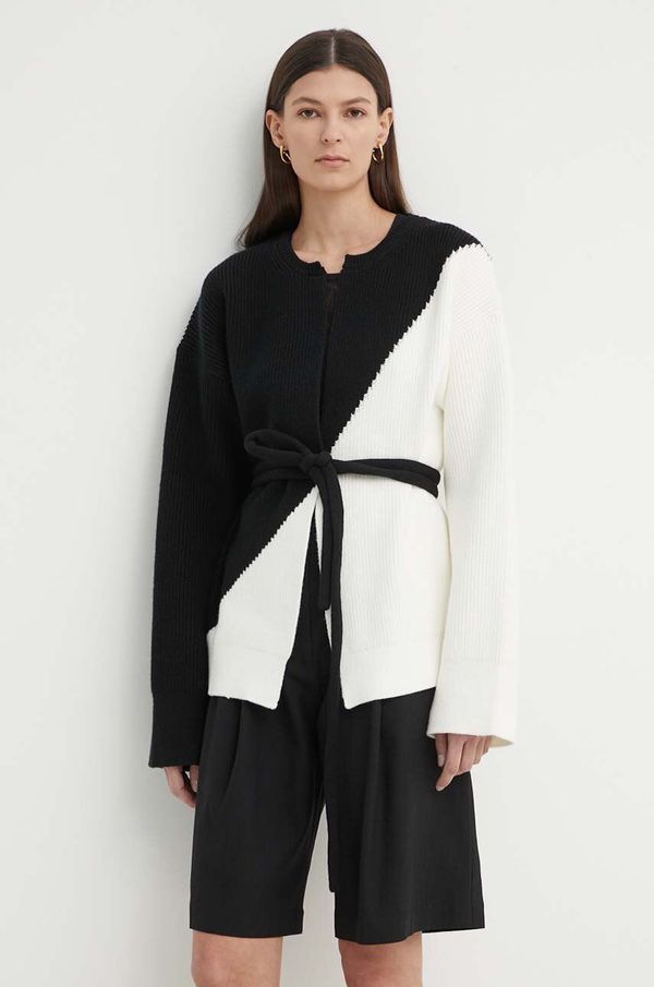 Aeron Kardigan AERON CONCH za žene, boja: crna, topli, AW24RSPU243485