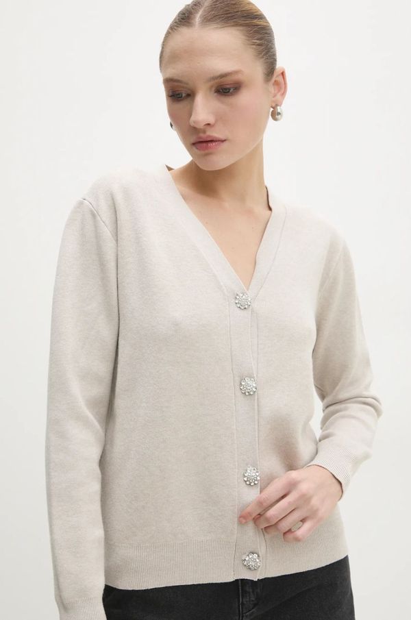 Answear Lab Kardigan Answear Lab za žene, boja: bež