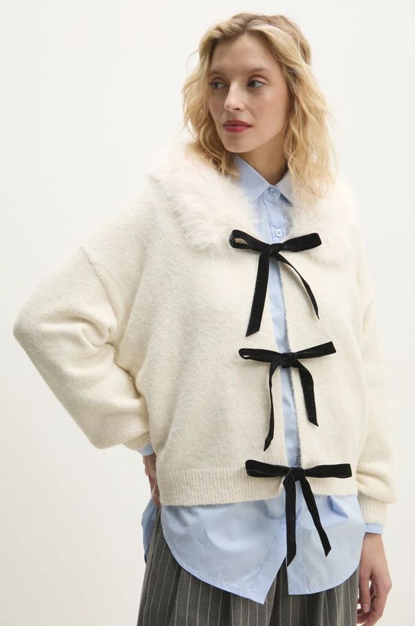 Answear Lab Kardigan Answear Lab za žene, boja: bež, topli