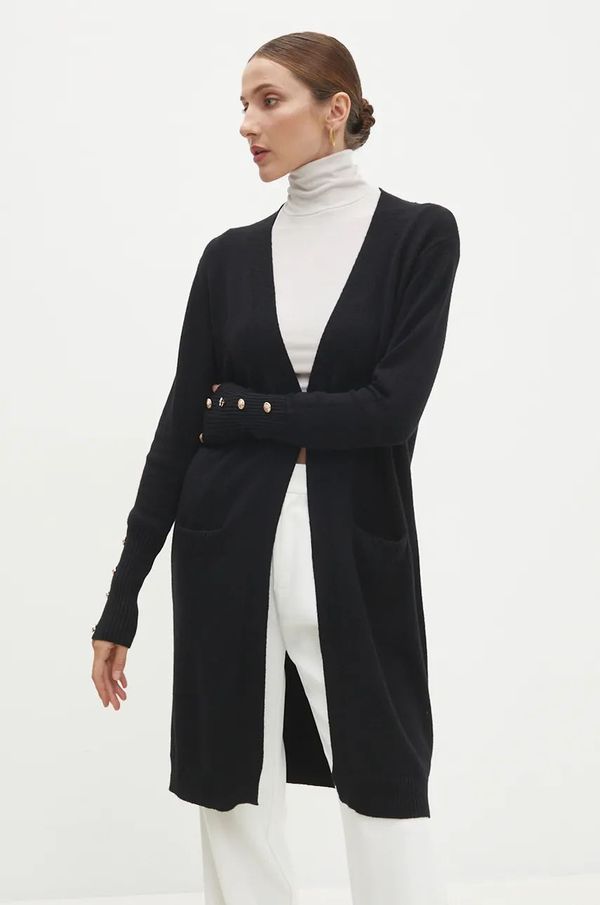 Answear Lab Kardigan Answear Lab za žene, boja: crna