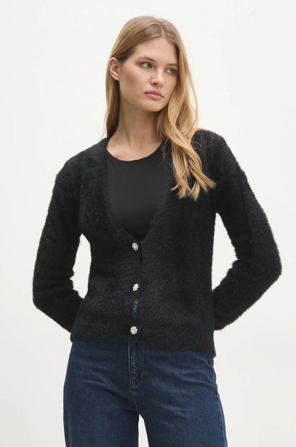 Answear Lab Kardigan Answear Lab za žene, boja: crna