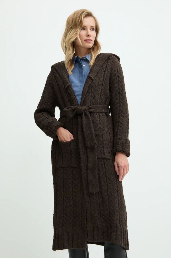 Answear Lab Kardigan Answear Lab za žene, boja: smeđa