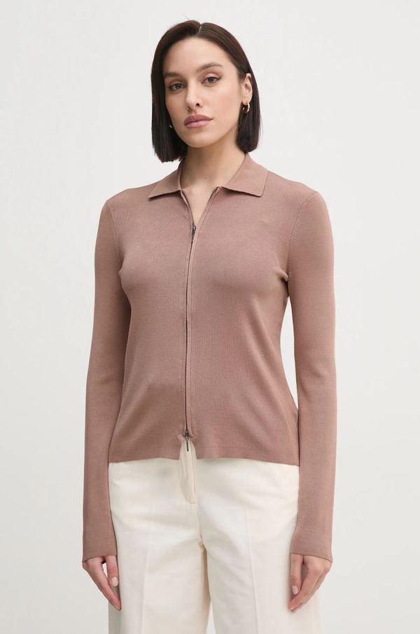 Calvin Klein Kardigan Calvin Klein za žene, boja: smeđa, lagani, K20K207943