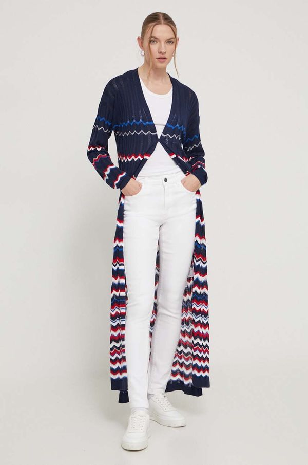 Desigual Kardigan Desigual za žene, boja: tamno plava, lagani