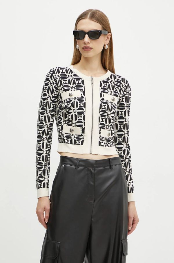 Elisabetta Franchi Kardigan Elisabetta Franchi za žene, boja: crna, MK32B47E2