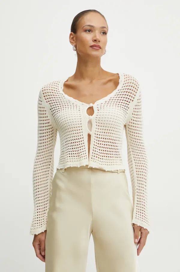 Fracomina Kardigan Fracomina za žene, boja: bež, lagani, FJ25ST8003K410O7