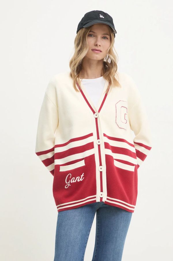 Gant Kardigan Gant za žene, boja: bež, 4805297