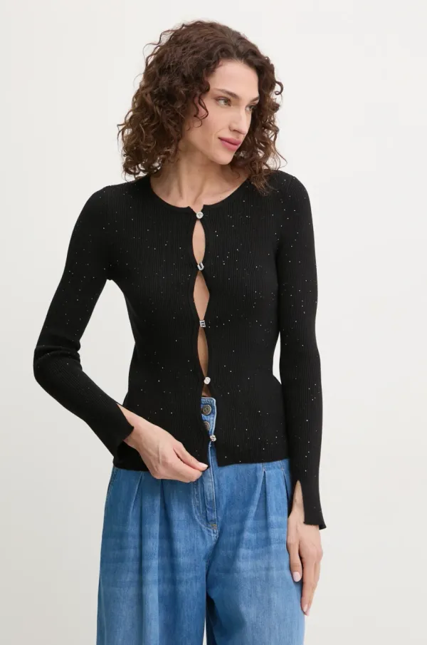 Guess Kardigan Guess EDEN za žene, boja: crna, W5RR17 Z34O0