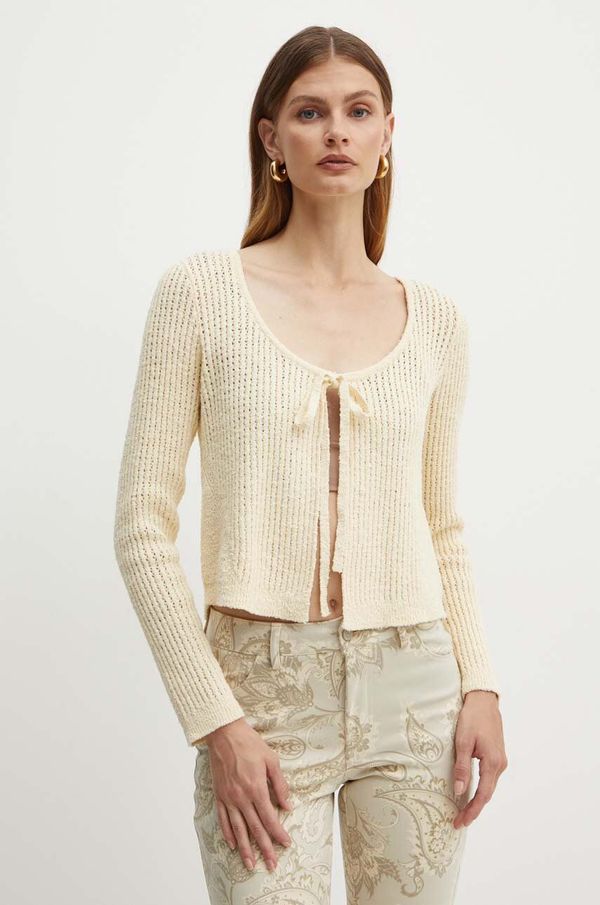 Guess Kardigan Guess HAVANA za žene, boja: bež, lagani, W4YR46 Z3G61