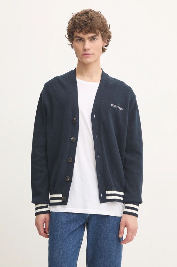 Guess Jeans Kardigan Guess Jeans za muškarce, boja: tamno plava, M4BR38 Z3HM1