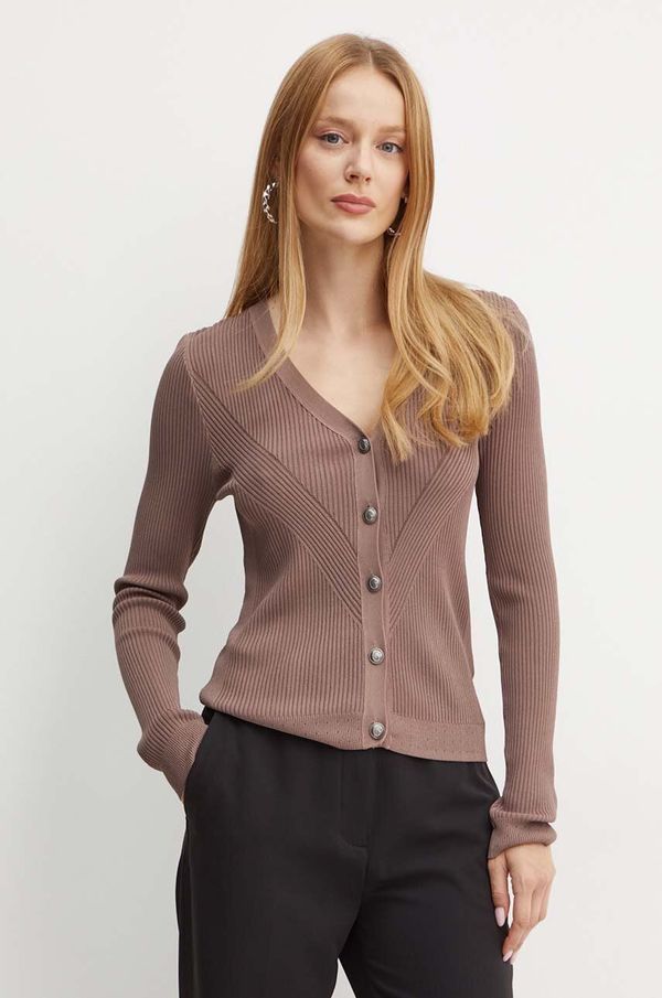 Guess Kardigan Guess KAILEY za žene, boja: siva, lagani, W4GR41 Z2U00