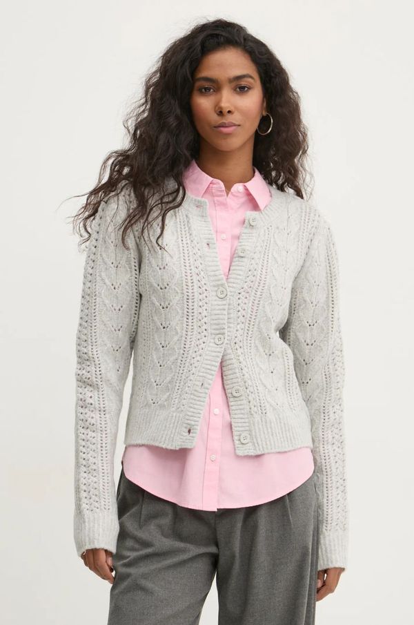 Hollister Co. Kardigan Hollister Co. za žene, boja: siva, KI350-4253