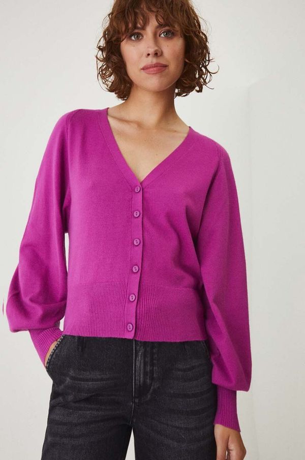 Medicine Kardigan Medicine za žene, boja: ljubičasta, lagani