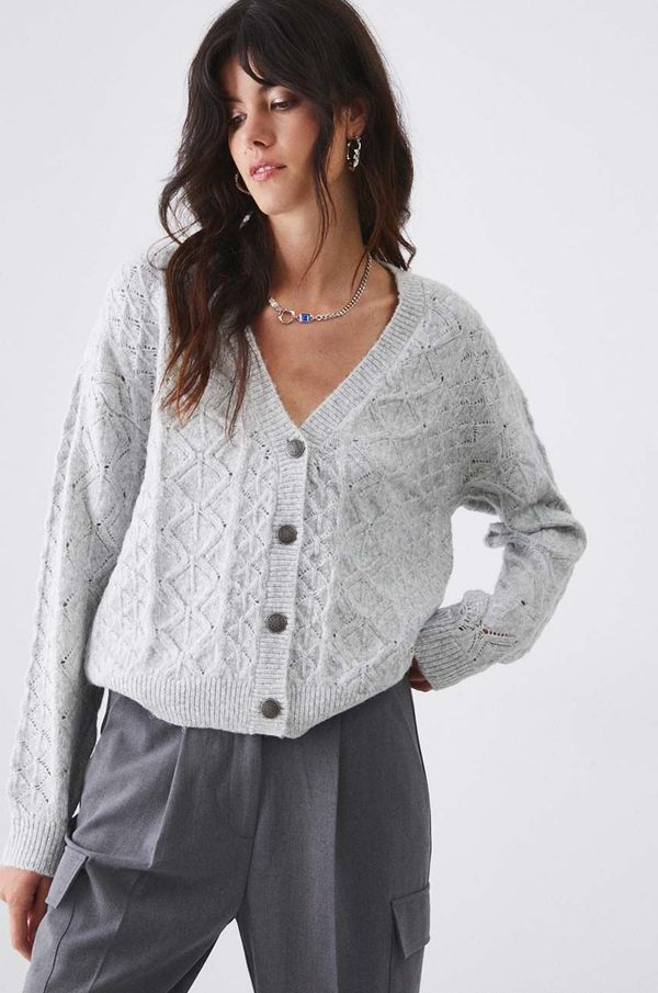 Medicine Kardigan Medicine za žene, boja: siva, topli