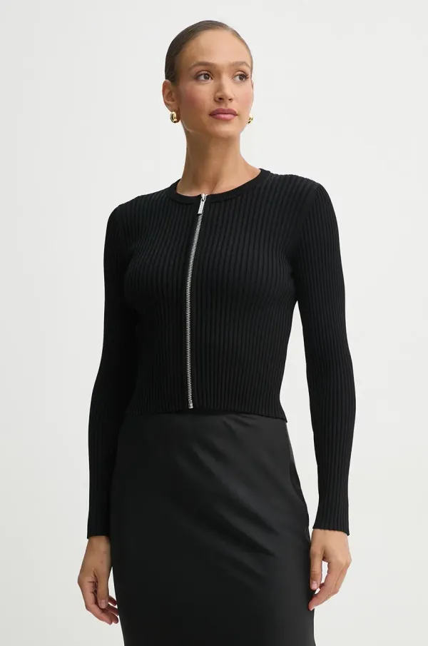 MICHAEL Michael Kors Kardigan MICHAEL Michael Kors za žene, boja: crna, lagani, MR5615D33D