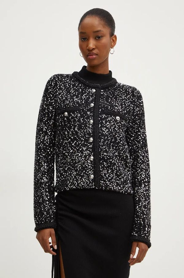 MICHAEL Michael Kors Kardigan MICHAEL Michael Kors za žene, boja: crna, topli, MF460Z6F5L