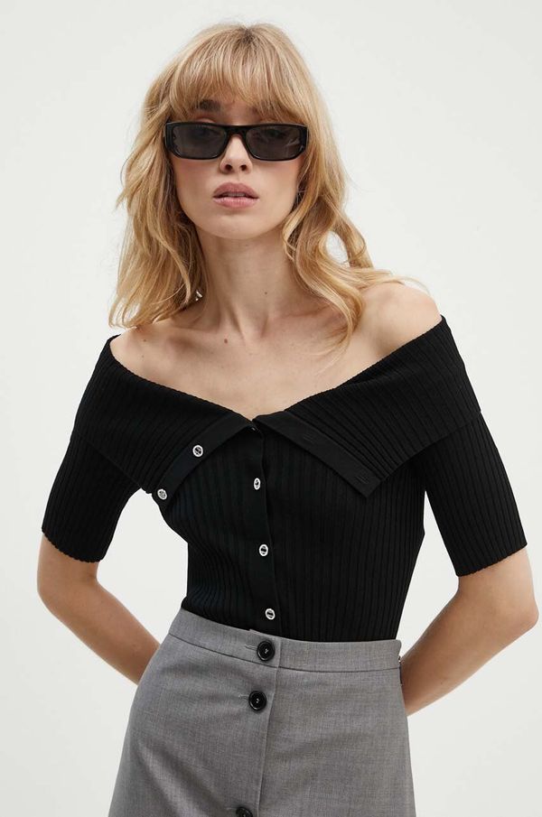 Miss Sixty Kardigan Miss Sixty 6L2RJ1570000 RJ1570  KNIT CARDIGAN za žene, boja: crna, lagani, 6L2RJ1570000