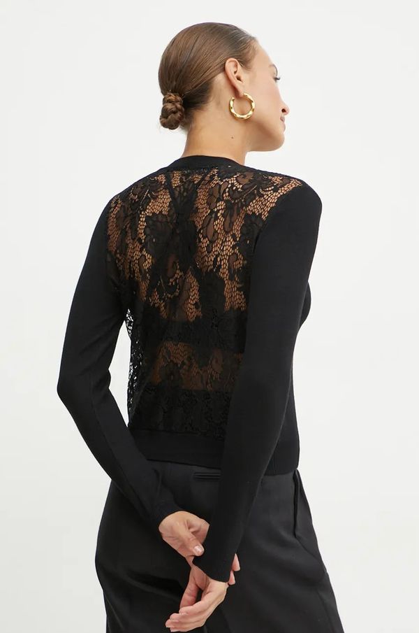 Morgan Kardigan Morgan MIDOU za žene, boja: crna, lagani, MIDOU