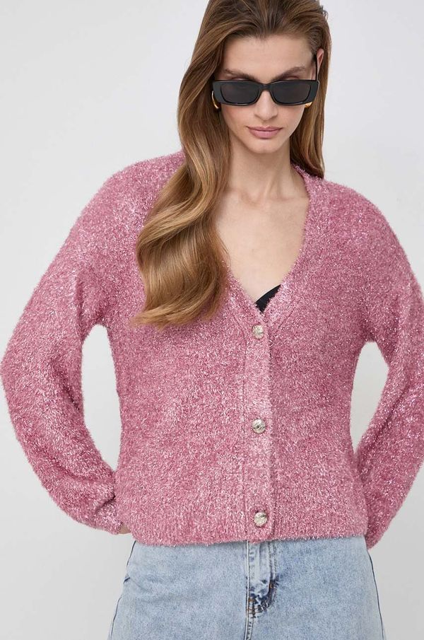 Morgan Kardigan Morgan za žene, boja: ružičasta, lagani