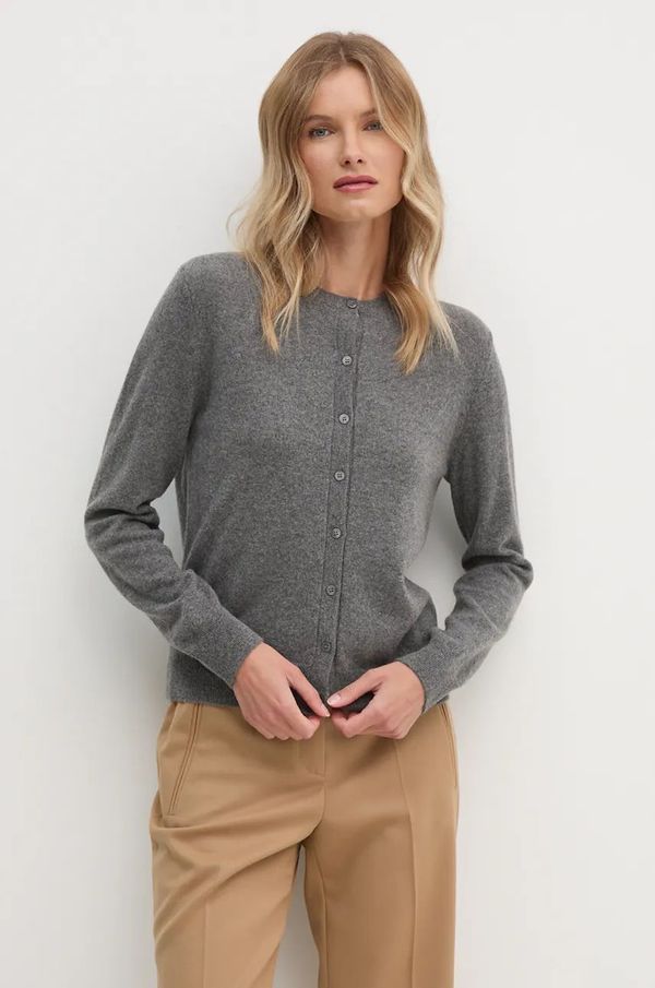 United Colors of Benetton Kardigan od kašmira United Colors of Benetton boja: siva, lagani, 1033D5016