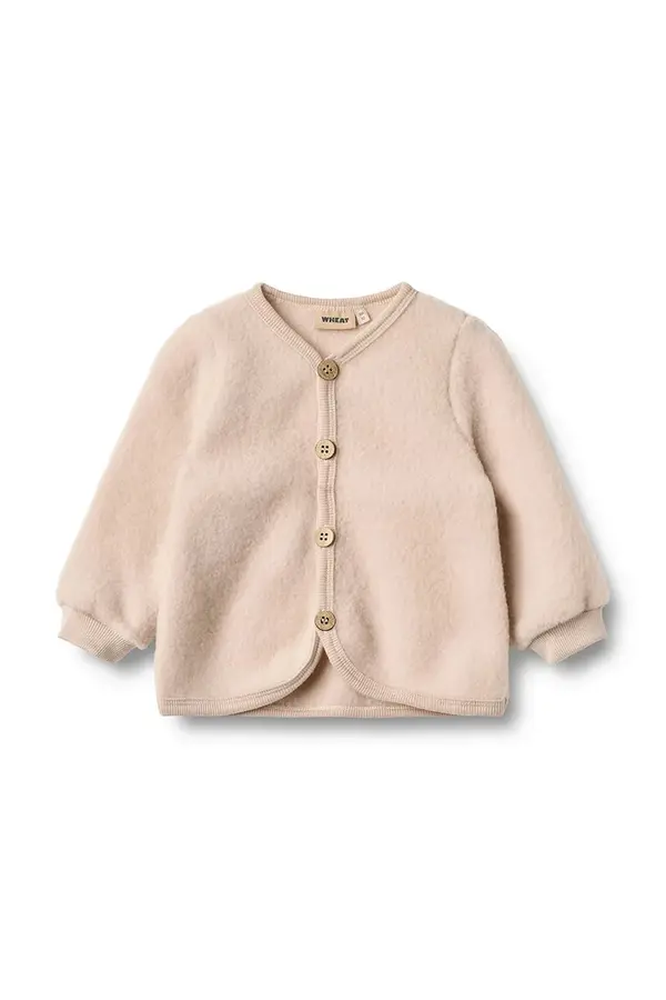 Wheat Kardigan od merino vune za bebe Wheat