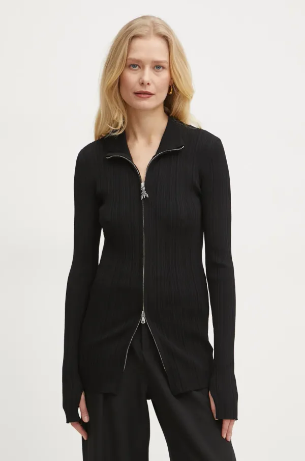 Patrizia Pepe Kardigan Patrizia Pepe za žene, boja: crna, lagani, 8K0257 K240