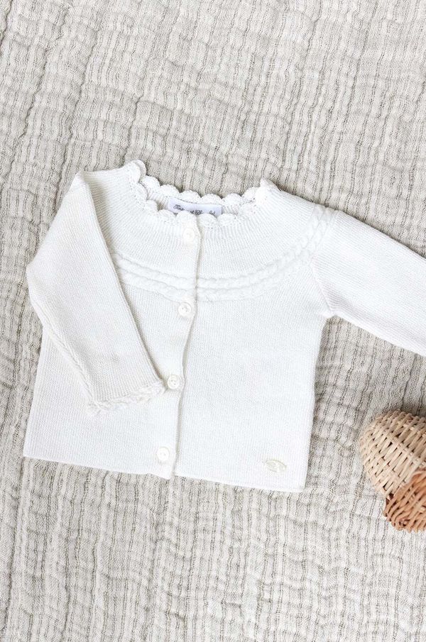 TARTINE ET CHOCOLAT Kardigan s ododatkom vune za bebe Tartine et Chocolat boja: bež, lagani, TZ18000