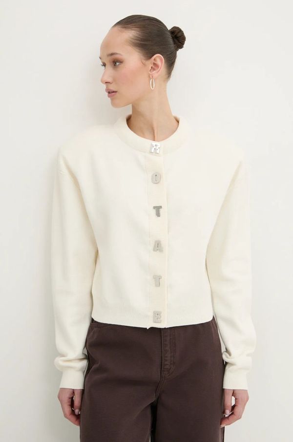 Rotate Kardigan s primjesom kašmira Rotate boja: bež, 113854857