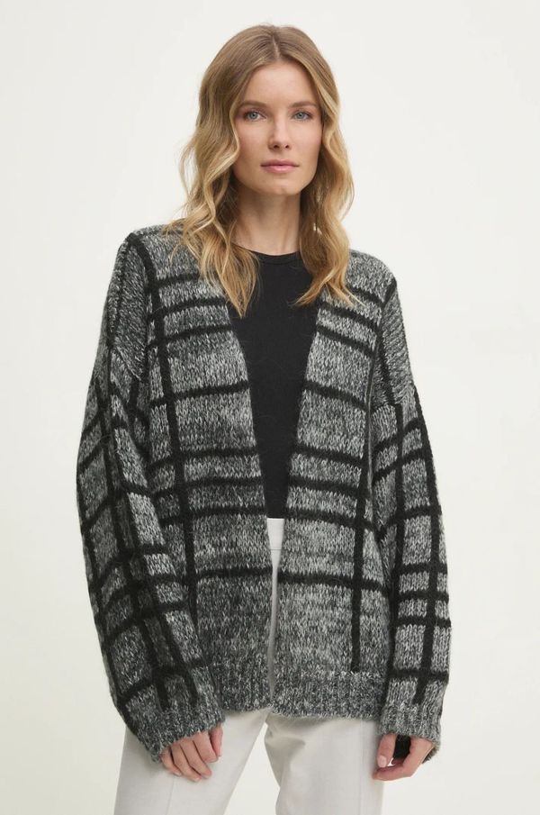 Answear Lab Kardigan s primjesom vune Answear Lab boja: siva