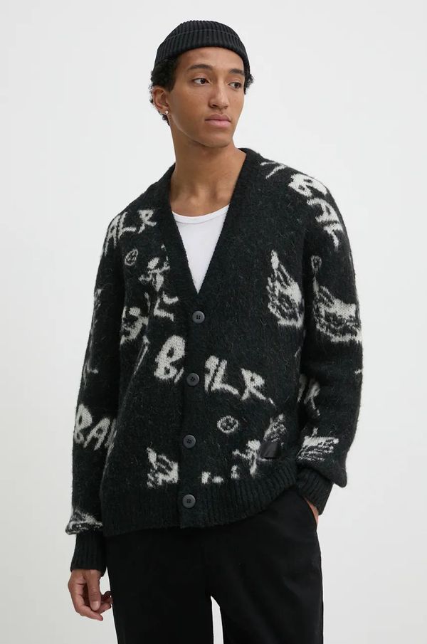 BALR. Kardigan s primjesom vune BALR. Game of the Gods boja: crna, B1276 1002