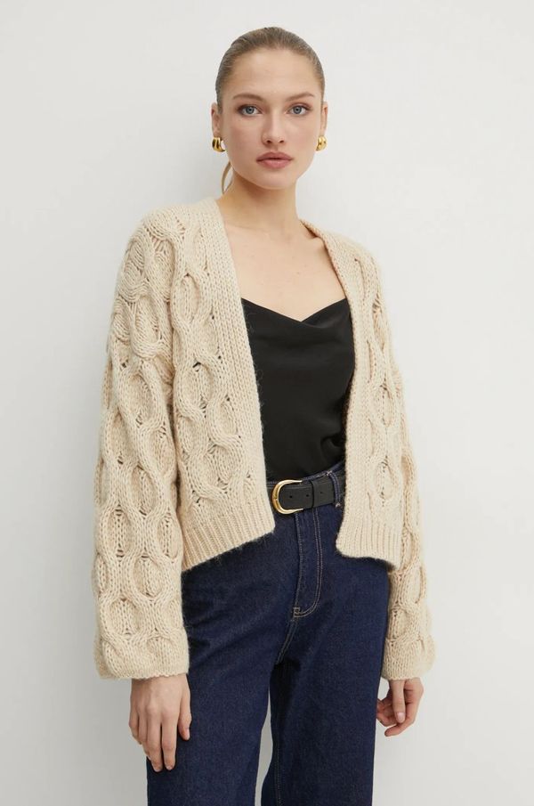 Boss Orange Kardigan s primjesom vune Boss Orange boja: bež, topli, 50531293