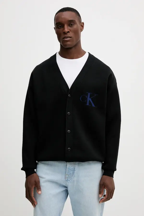 Calvin Klein Jeans Kardigan s primjesom vune Calvin Klein Jeans
