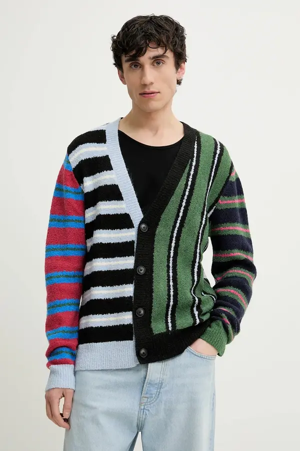 Desigual Kardigan s primjesom vune Desigual MIDSTRIPES
