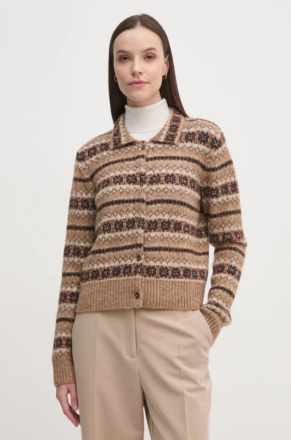 Hoss Intropia Kardigan s primjesom vune Hoss Intropia boja: smeđa, 6318057