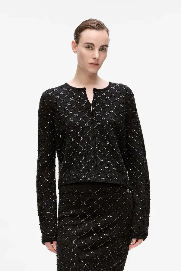 Karl Lagerfeld Kardigan s primjesom vune Karl Lagerfeld