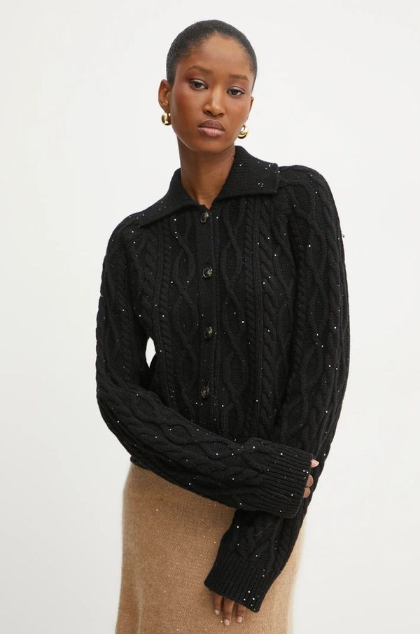 Liviana Conti Kardigan s primjesom vune Liviana Conti boja: crna, topli, L4WG46