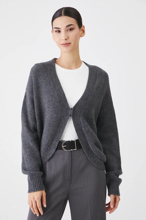 Medicine Kardigan s primjesom vune Medicine za žene, boja: siva, topli