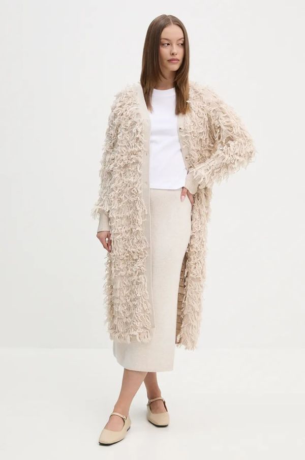 OUI Kardigan s primjesom vune OUI boja: bež, 89838