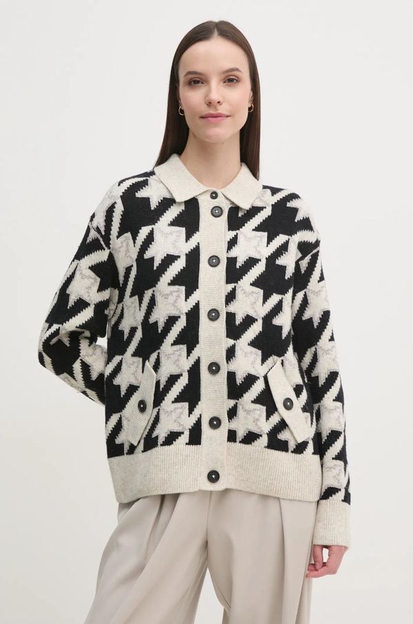 OUI Kardigan s primjesom vune OUI boja: bež, topli, 90045