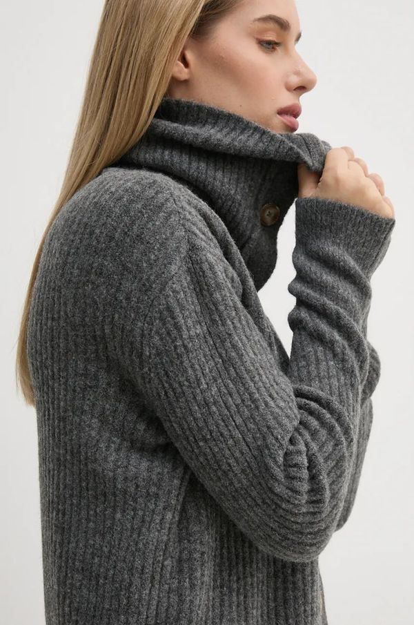 Pepe Jeans Kardigan s primjesom vune Pepe Jeans IRMA CARDIGAN boja: siva, PL702189