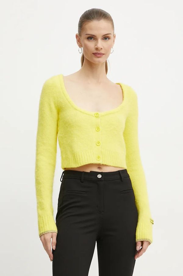 Pinko Kardigan s primjesom vune Pinko boja: žuta, 104341 A26V