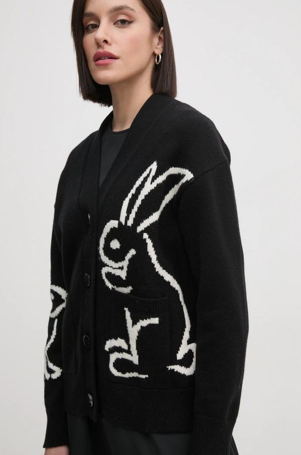 Sandro Ferrone Kardigan s primjesom vune Sandro Ferrone boja: crna, topli