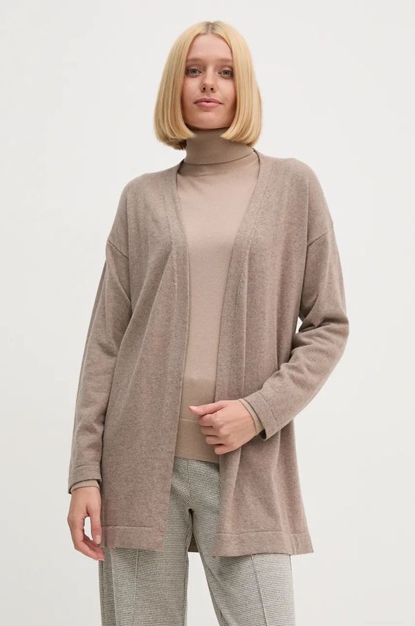 United Colors of Benetton Kardigan s primjesom vune United Colors of Benetton boja: bež, lagani, 1035D602A