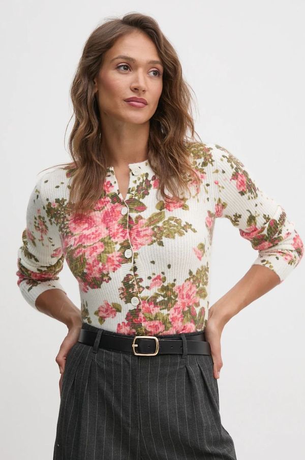 United Colors of Benetton Kardigan s primjesom vune United Colors of Benetton boja: bijela, lagani, 1HCLD501Q