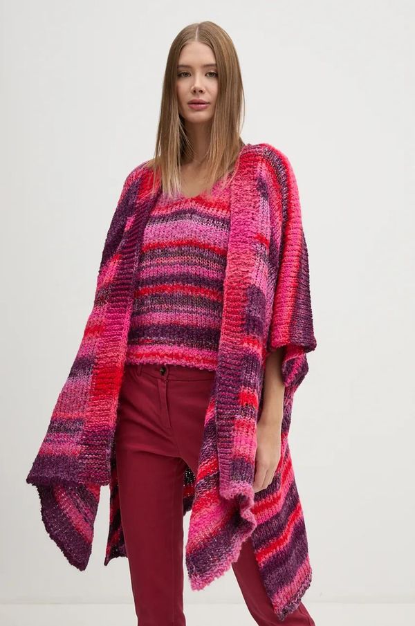 United Colors of Benetton Kardigan s primjesom vune United Colors of Benetton boja: ružičasta, 1160D603S