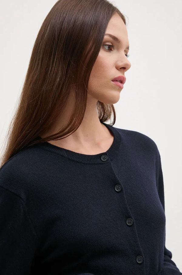 United Colors of Benetton Kardigan s primjesom vune United Colors of Benetton boja: tamno plava, lagani, 1035D5012