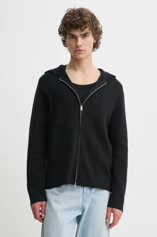 Samsoe Samsoe Kardigan Samsoe Samsoe SANIKLAS za muškarce, boja: crna, M25100001