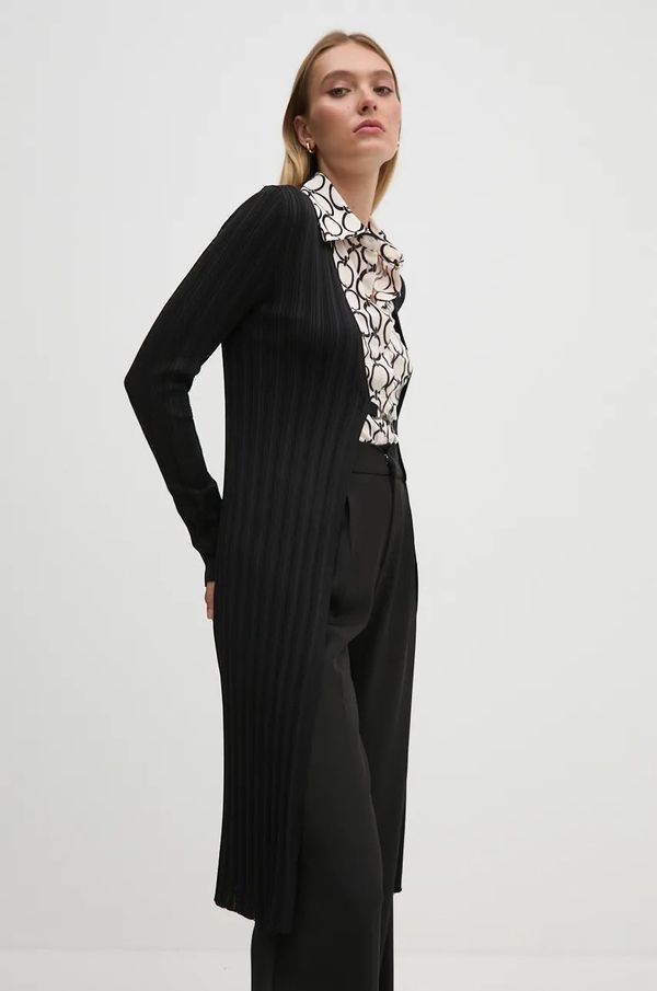 Sisley Kardigan Sisley za žene, boja: crna, lagani, 1WTHM6021