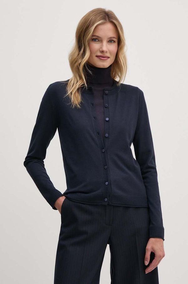 Sisley Kardigan Sisley za žene, boja: tamno plava, lagani, 17Q3M5203