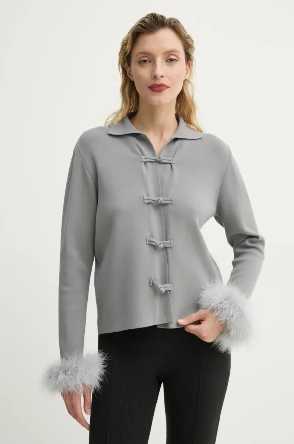 The Sleeper Kardigan The Sleeper za žene, boja: siva, lagani, CRCG09P011F